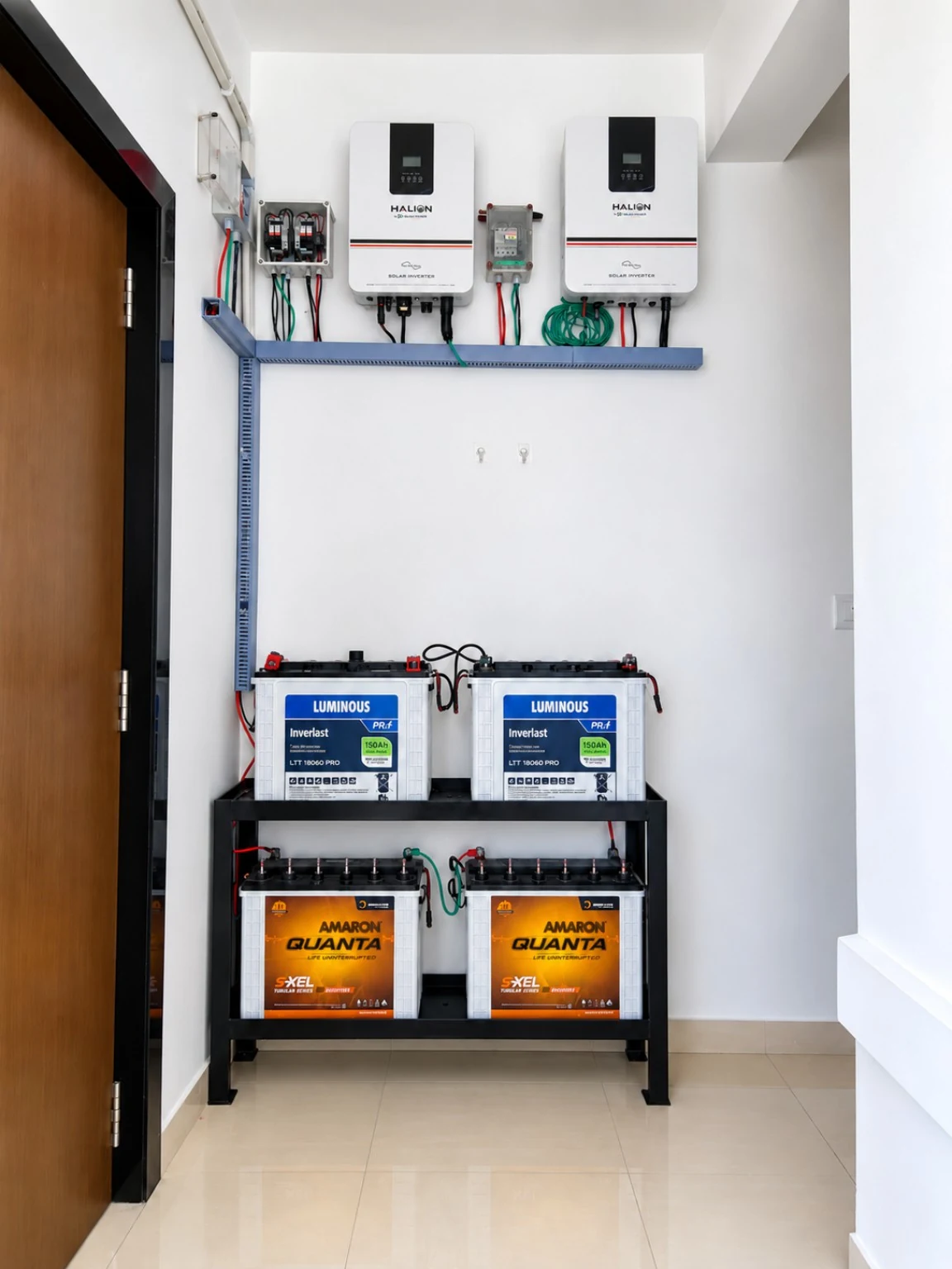 Solar inverter and battery installation shared by Net Zero Energy Solutions